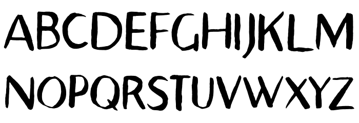 AveraSansTC-Brush Font Litere mari