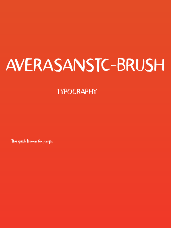 AveraSansTC-Brush Poster