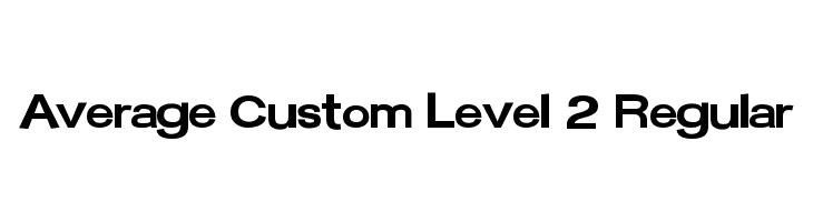 Average Custom Level 2 Regular Шрифта