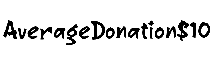 Average Donation $10  नि: शुल्क फ़ॉन्ट्स डाउनलोड