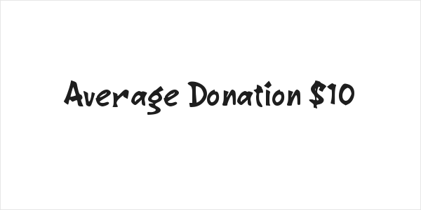 Average Donation $10 Logo