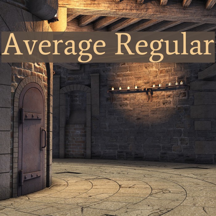Average Regular Font examples