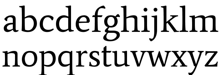 Average Regular Font LOWERCASE