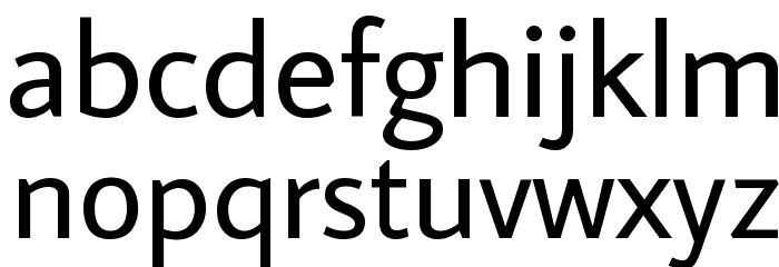 Average Sans Regular Font LOWERCASE