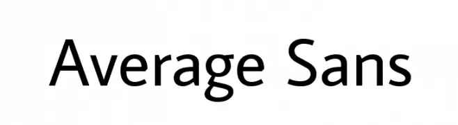 Average Sans  baixar fontes gratis