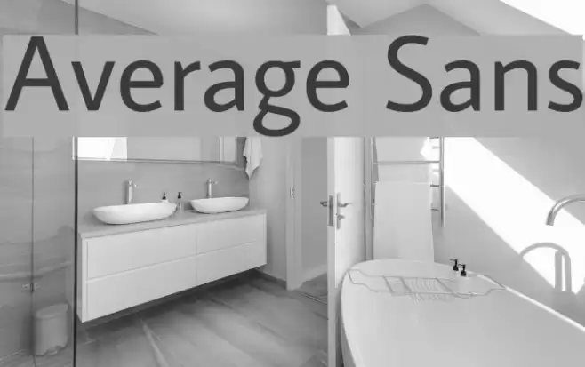 Average Sans Font examples