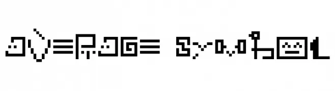 Average symbol  नि: शुल्क फ़ॉन्ट्स डाउनलोड