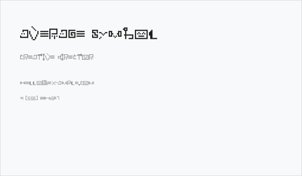 Average symbol Business Card