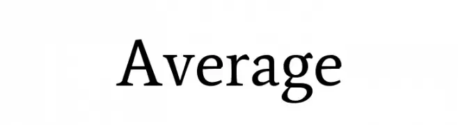 Average  フリーフォントのダウンロード