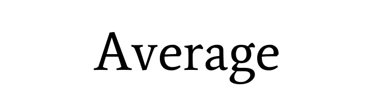 Average  フリーフォントのダウンロード