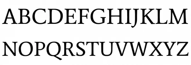 Average Font UPPERCASE
