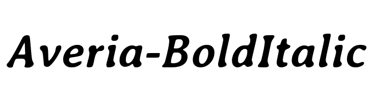 Averia-BoldItalic Font