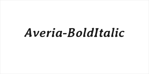 Averia-BoldItalic Logo
