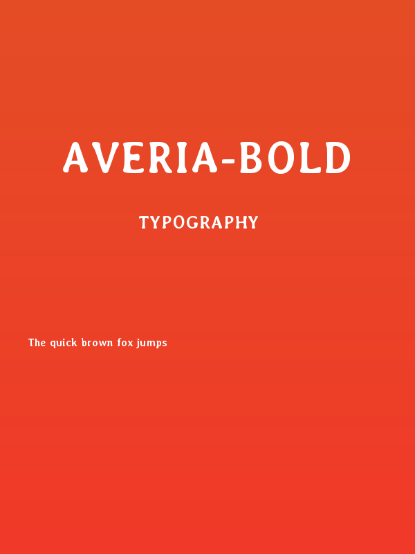 Averia-Bold Poster