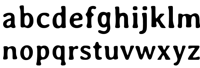 Averia-Bold Font LOWERCASE