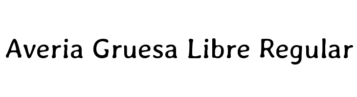 Averia Gruesa Libre Regular Font