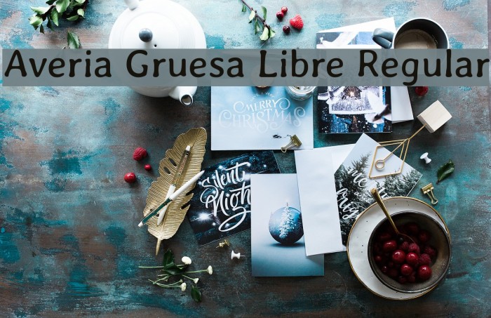 Averia Gruesa Libre Regular Font examples