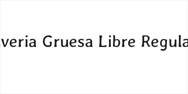 Averia Gruesa Libre Regular Logo