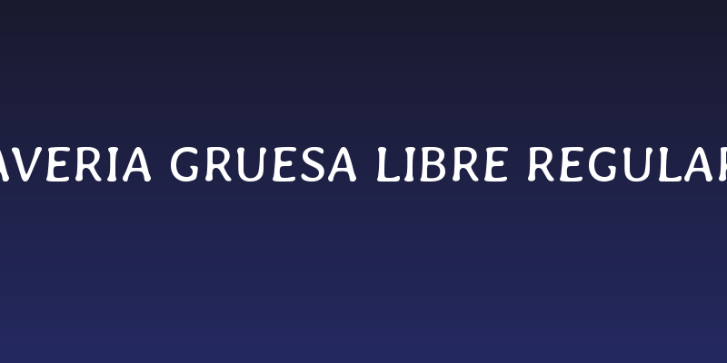Averia Gruesa Libre Regular Social Header