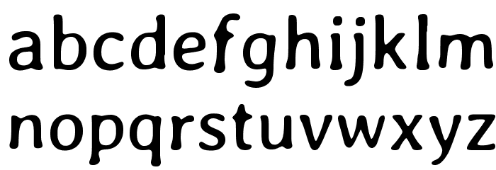 Averia Gruesa Libre Regular Font LOWERCASE
