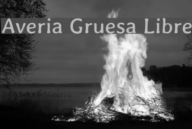Averia Gruesa Libre Fuentes examples