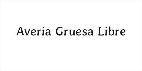 Averia Gruesa Libre Logo