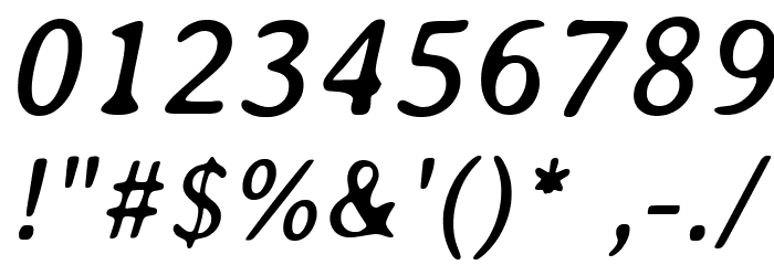 Averia-Italic Font OTHER CHARS