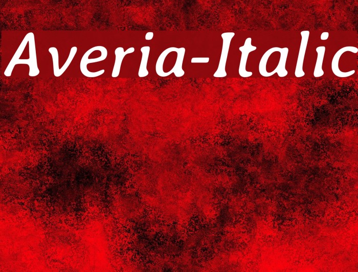 Averia-Italic Font examples