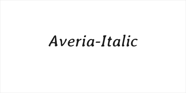 Averia-Italic Logo