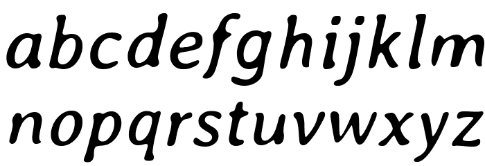 Averia-Italic Font LOWERCASE