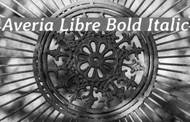 Averia Libre Bold Italic Polices examples