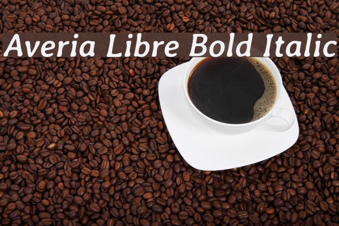 Averia Libre Bold Italic Font examples