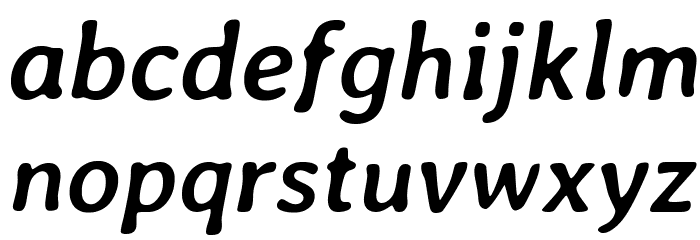 Averia Libre Bold Italic Font LOWERCASE