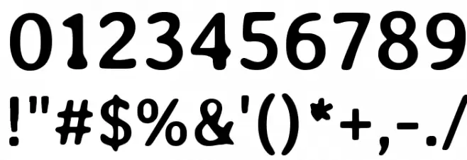 Averia Libre Bold Font OTHER CHARS