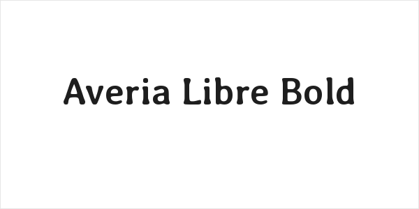 Averia Libre Bold Logo