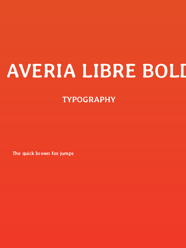 Averia Libre Bold Poster