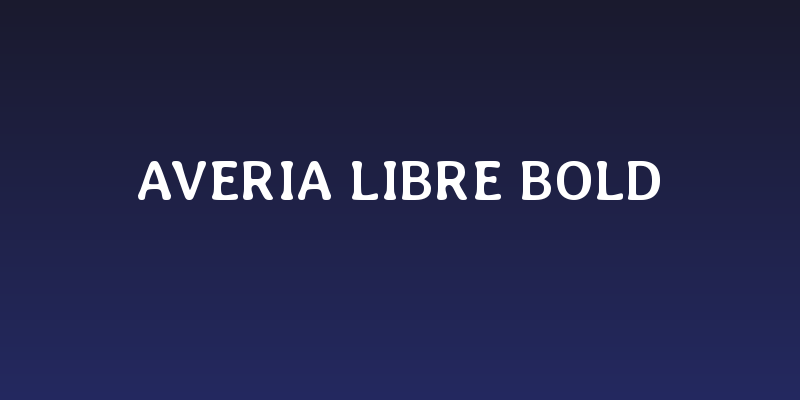 Averia Libre Bold Social Header