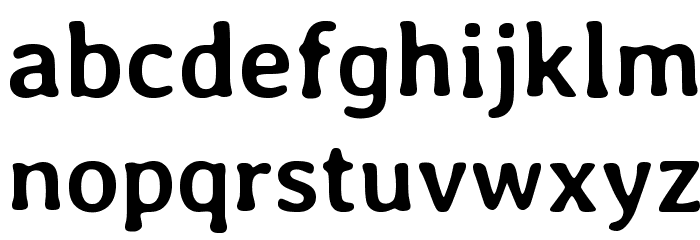 Averia Libre Bold Font LOWERCASE