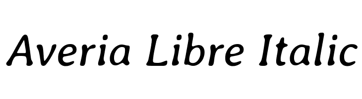 Averia Libre Italic Font