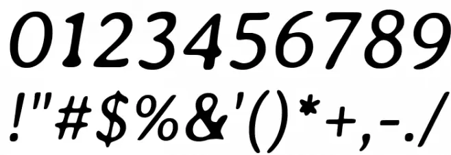 Averia Libre Italic Font Alte caractere