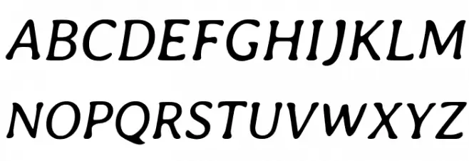 Averia Libre Italic Schriftart Groß
