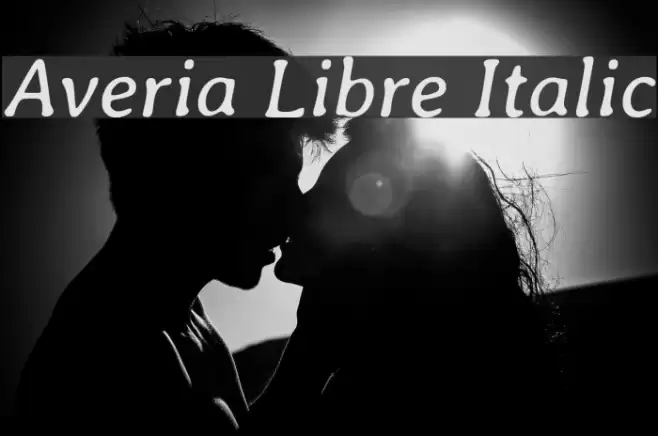 Averia Libre Italic Font examples