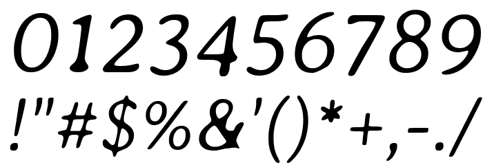 Averia Libre Light Italic Font OTHER CHARS