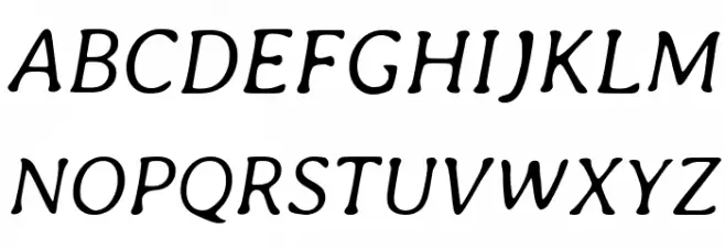 Averia Libre Light Italic Schriftart Groß