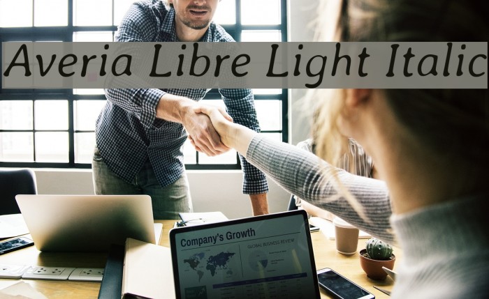Averia Libre Light Italic Font examples