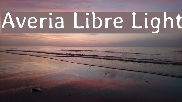 Averia Libre Light Font examples