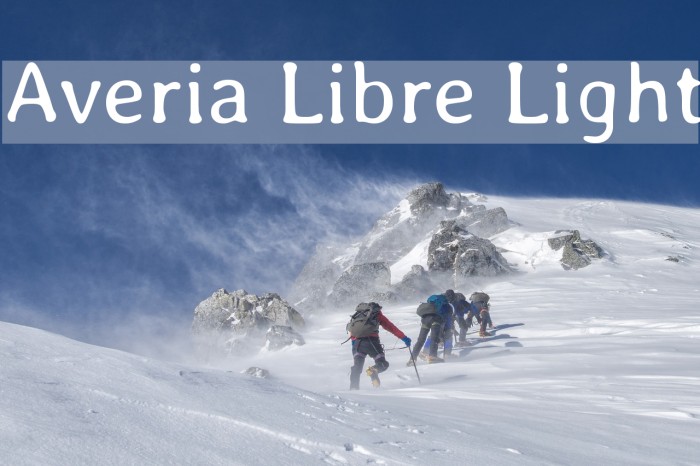 Averia Libre Light Font examples