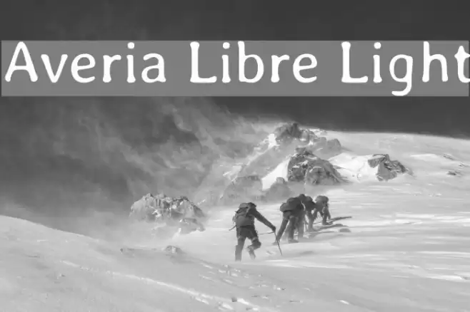 Averia Libre Light  examples