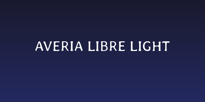 Averia Libre Light Social Header