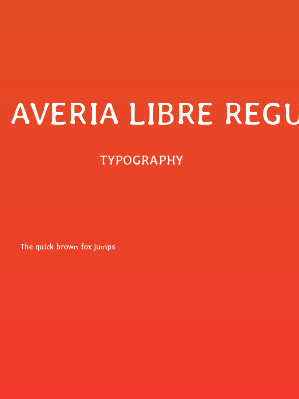 Averia Libre Regular Poster